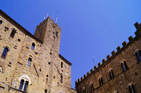 Palazzo Pretorio Volterra Toscana Italia — Foto Stock