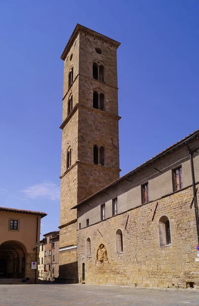 Clocher Cathédrale Assomption Volterra Toscane Italie — Photo
