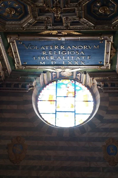 Interior Cathedral Assumption Volterra Tuscany Italy — Stock Photo, Image