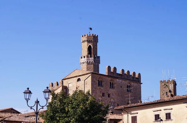 Torre Del Palacio Priori Volterra Toscana Italia —  Fotos de Stock