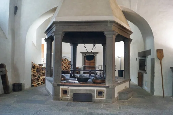 Ancienne Cuisine Abbaye Vallombrosa Toscane Italie — Photo
