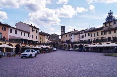 Matteotti Meydanı Greve, Chianti, Toskana, İtalya