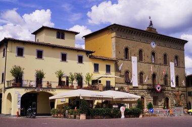 Matteotti Meydanı Greve, Chianti, Toskana, İtalya