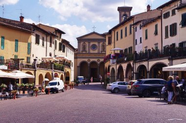 Matteotti Meydanı Greve, Chianti, Toskana, İtalya