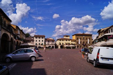 Matteotti Meydanı Greve, Chianti, Toskana, İtalya
