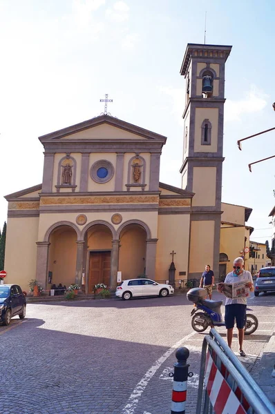 Santa Croce Templom Itt Greve Chianti Toszkána Olaszország — Stock Fotó
