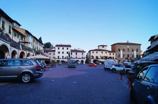 Praça Matteotti Greve Chianti Toscana Italia — Fotografia de Stock