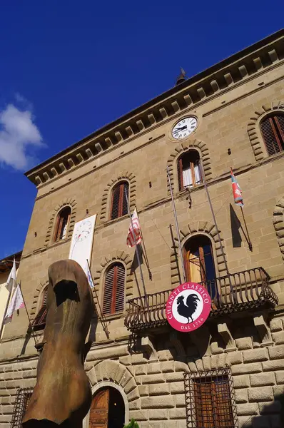 Муніципальний Будинок Місті Грейве Чіанті Тоскана Італія — стокове фото
