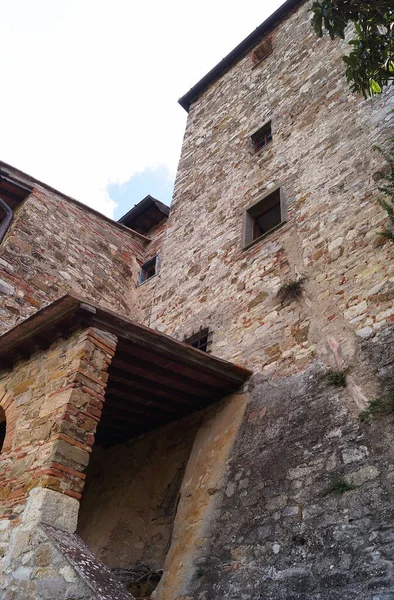 Uno Scorcio Dell Antico Borgo Medievale Montefioralle Toscana Italia — Foto Stock