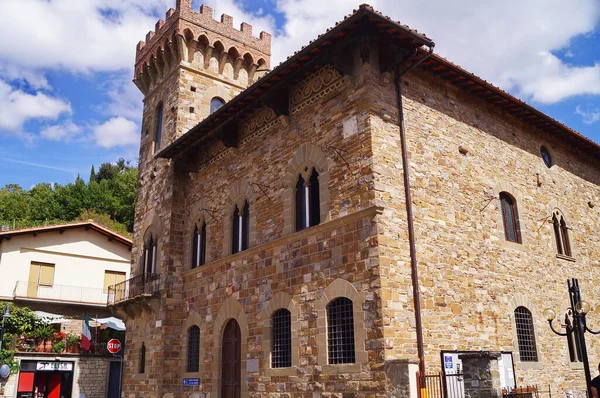 Torenpaleis Greve Chianti Toscane Italië — Stockfoto