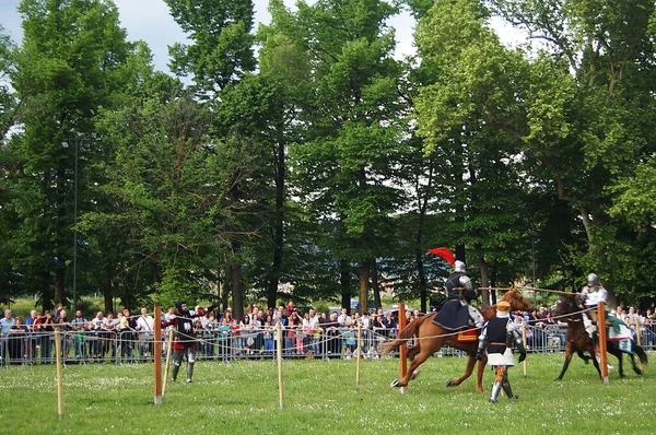 Tournoi Médiéval Aux Jeux Carnasciale Florence — Photo