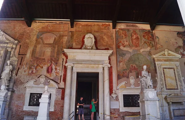 Interno Del Cimitero Monumentale Pisa Toscana Italia — Foto Stock