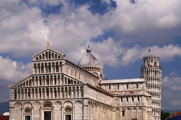 Pisa Toskana Talya Katedrali Eğik Kulesi — Stok fotoğraf
