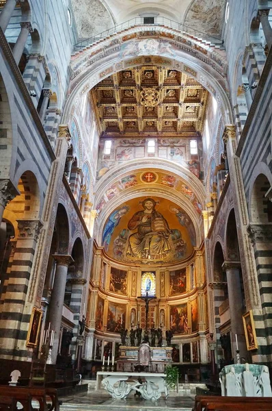 Interior Catedral Pisa Toscana Italia — Foto de Stock