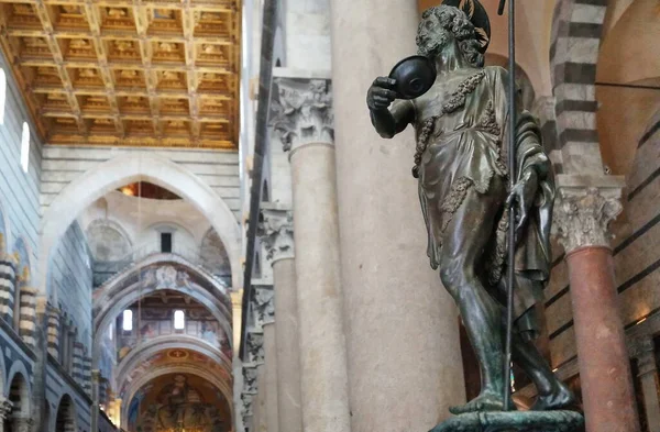 Interieur Van Kathedraal Van Pisa Toscane Italië — Stockfoto