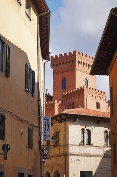 Glimp Van Het Historische Centrum Van Pisa Toscane Italië — Stockfoto