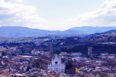 Floransa 'nın havadan görünüşü, İtalya