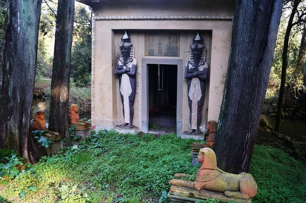 Egyptiskt Tempel Parken Villa Stibbert Florens Italien — Stockfoto