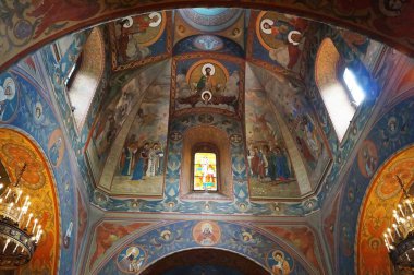 Floransa, İtalya 'daki Rus Ortodoks İsa' nın Doğumu Kilisesi 'nin İçi