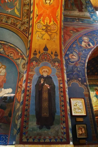 Interieur Van Russisch Orthodoxe Geboortekerk Florence Italië — Stockfoto