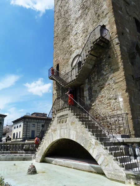 Detail van de toren van san niccolo, florence, Italië — Stockfoto