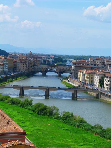 Vue de Florence depuis la tour de San Niccolo, Italie — Photo