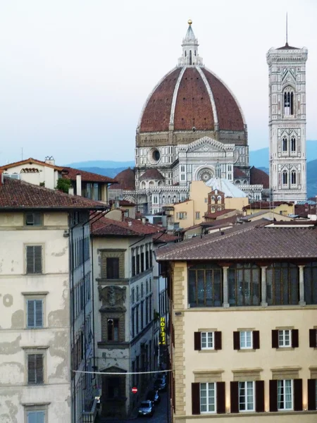 Luftaufnahme der Kuppel der Kathedrale, Florenz, Italien — Stockfoto
