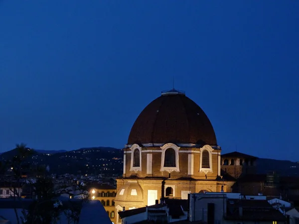 Cappelle Mediceee la nuit, Florence, Italie — Photo