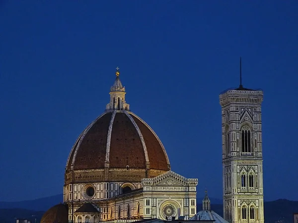 Kathedraal van florence bij nacht, florence, Italië — Stockfoto