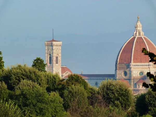 Katedralen i Florens från de omgivande kullarna, Italien — Stockfoto