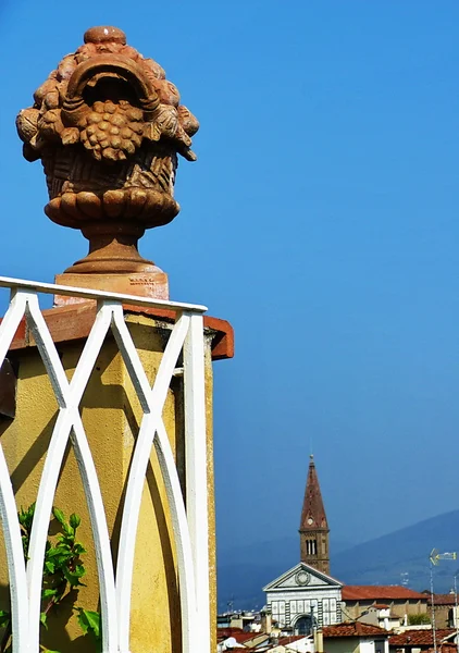 Vedere de la Florența de pe o terasă, Italia — Fotografie, imagine de stoc