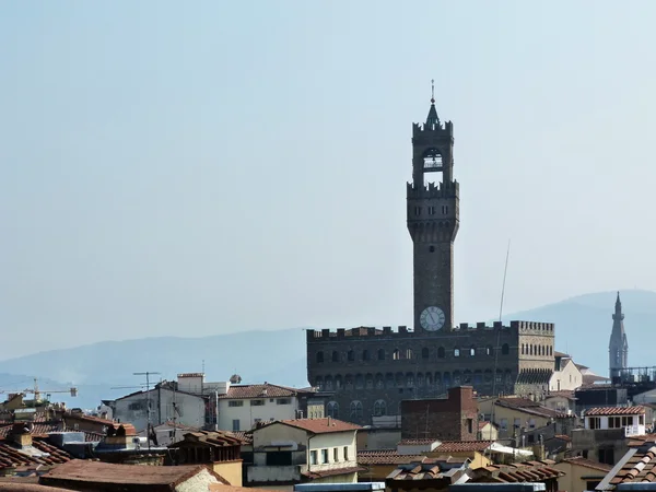 Widok z tarasu z palazzo vecchio, Florencja, Włochy — Zdjęcie stockowe
