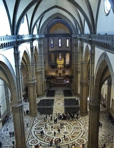 Interior da catedral de Florença, Itália — Fotografia de Stock