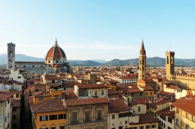 Floransa, İtalya'nın cente havadan görünümü