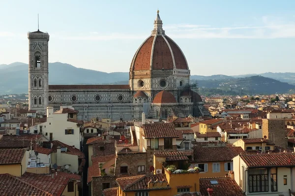 Flygfoto över cente av Florens, Italien — Stockfoto