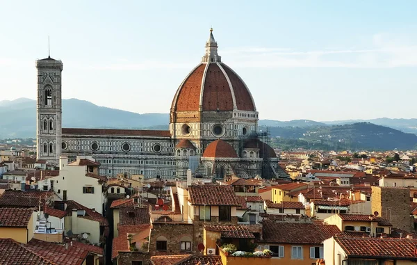 イタリア、フィレンツェの中心部の航空写真 — ストック写真