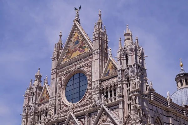 Деталь Сиенского собора в Тоскане, Италия — стоковое фото