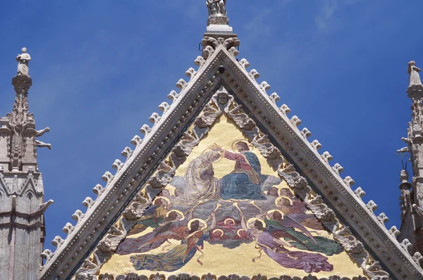 Dettaglio Duomo di Siena in Toscana — Foto Stock
