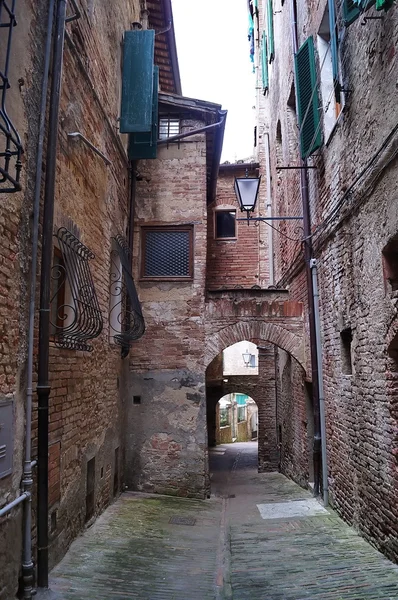 Siena, İtalya'nın merkezinde eski sokaklar