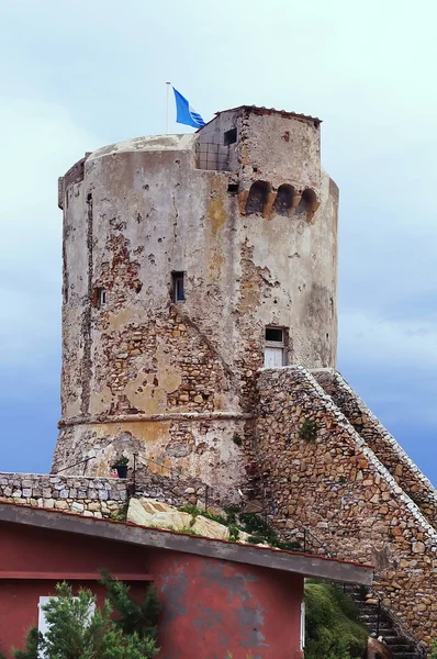 Башня Аппиани, Marciana Marina, остров Эльба, Тоскана, Италия — стоковое фото