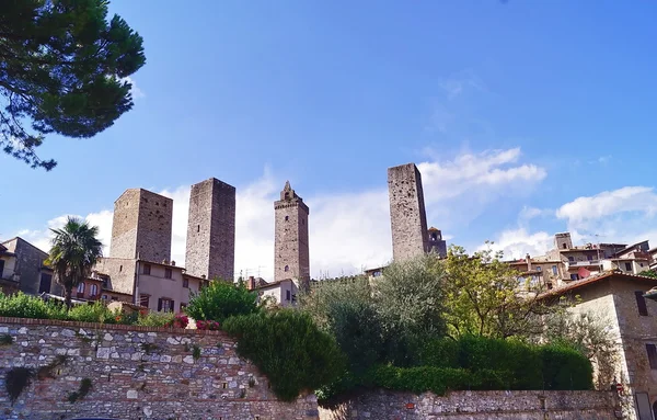 Tour du village historique de San Gimignano, Toscane, Italie — Photo