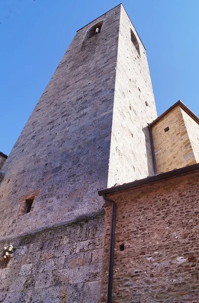 Kule Köyü nün tarihi San Gimignano, Toskana, İtalya — Stok fotoğraf