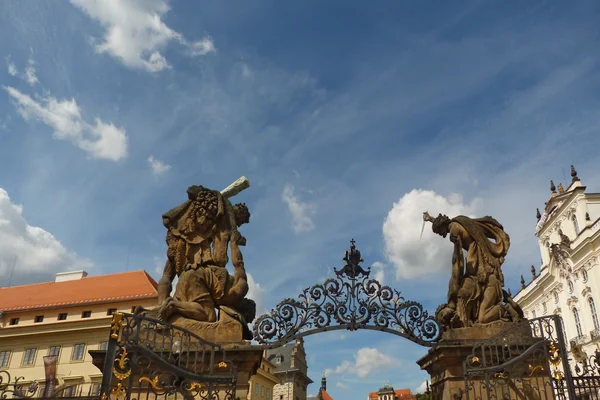 Matthias 門、旧宮殿、プラハ チェコ共和国への門の入り口 — ストック写真