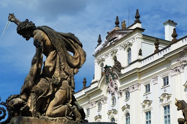 Detail des Matthäuspalastes und des Archivpalastes, Prag Tschechische Republik — Stockfoto