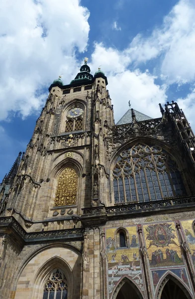 Detail katedral st. vitus, Praha, republik czech — Stok Foto