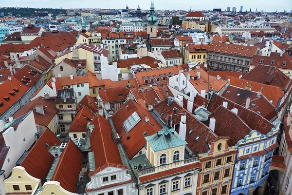 Вид на центр Праги, Чехия — стоковое фото