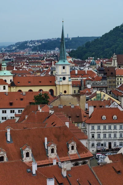 Top view from rhe Castle of Prague, Czech Republic — Stock Photo, Image