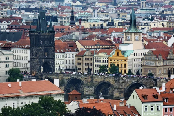 Vista dall'alto dal Castello di Praga, Repubblica Ceca — Foto Stock