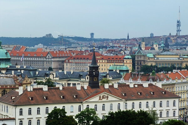 Top view from rhe Castle of Prague, Czech Republic