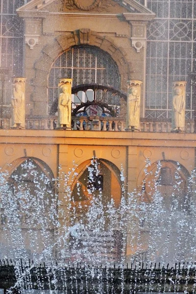 Detalj av Krizik fontänen, Prag, Tjeckien — Stockfoto
